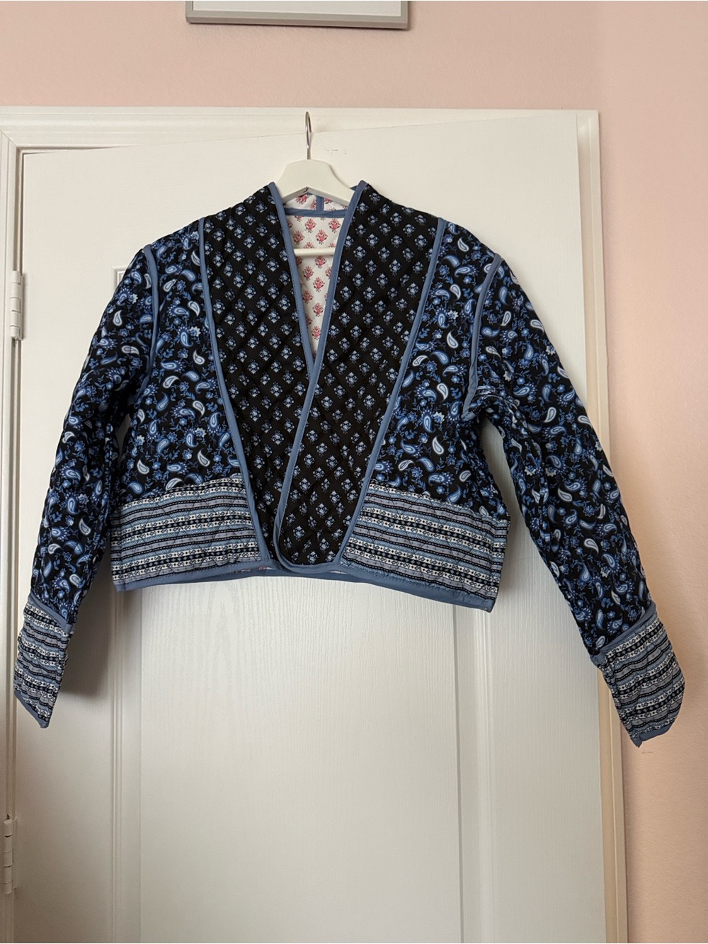 Quilted Reversible Blue/Pink Jacket